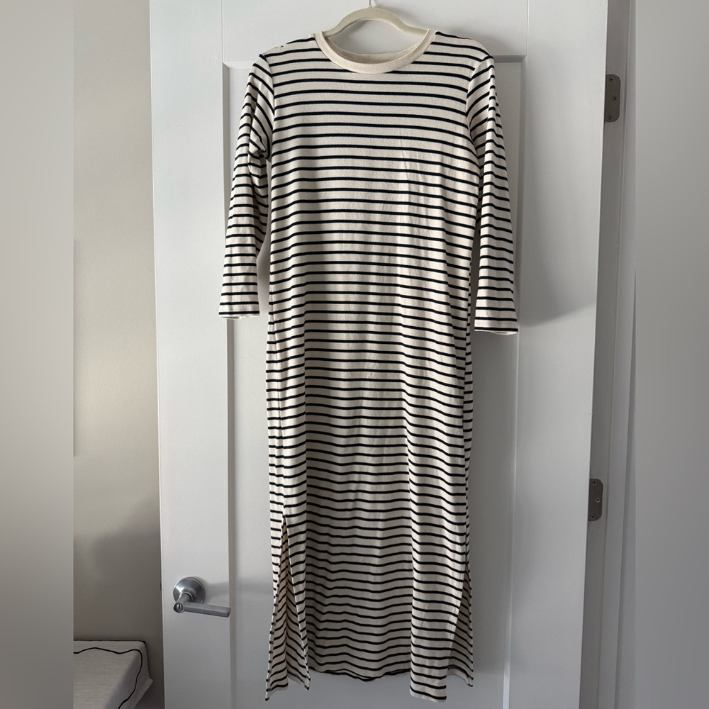 Pomander Place Navy Stripe Gio Maxi Dress